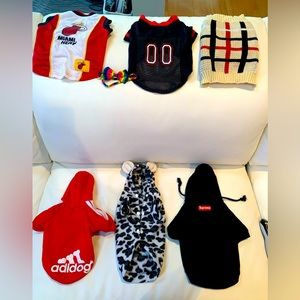 LOT of 6 different style FITS for your POOCH - DOG